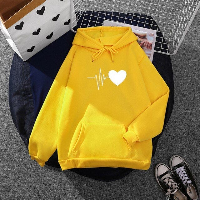 HEART LOVE Sweater Hoodie II Jumper hoodie HEART LOVE II SIZE M-XL ( Pria &amp; Wanita )