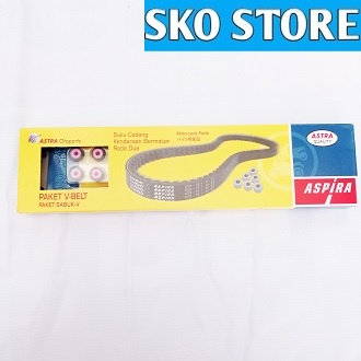 Vbelt Set YH-E76PA-MIO-1200 Aspira Original Vanbelt Vanbel V belt V-belt + Roller MIO Murah