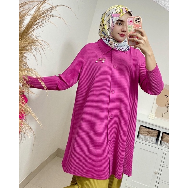 Tasyi pleats tunik / tunik plisket premium