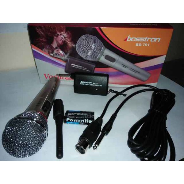 Microphone Wireless dan Kabel BOSSTRON BS-701