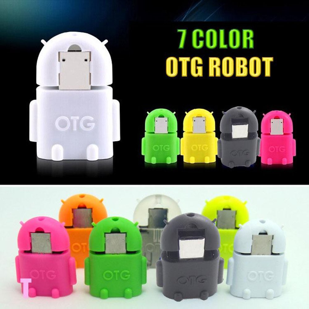 OTG Robot Mini Micro USB to USB / Otg Flashdisk Mini Android MICRO USB Conventer otg Micro