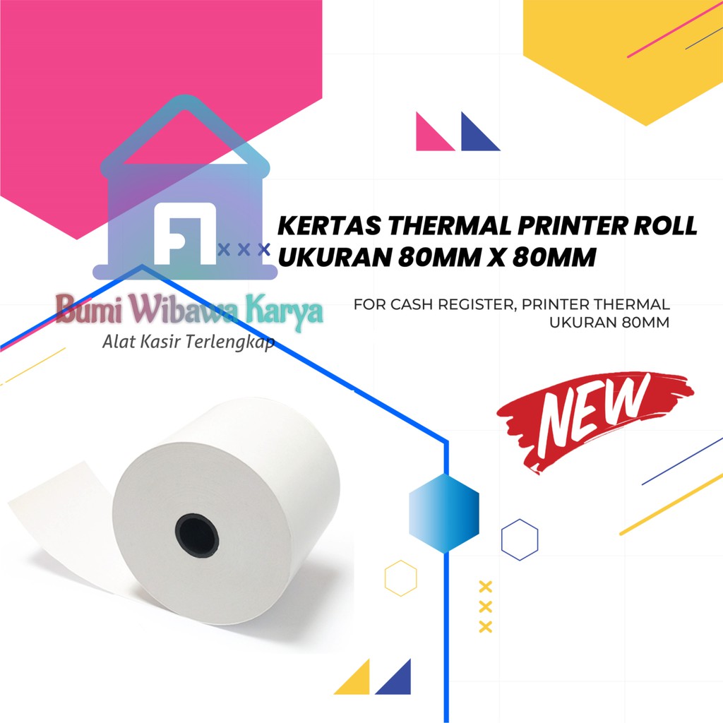 

Kertas Thermal Ukuran 80mm X 80mm Termurah