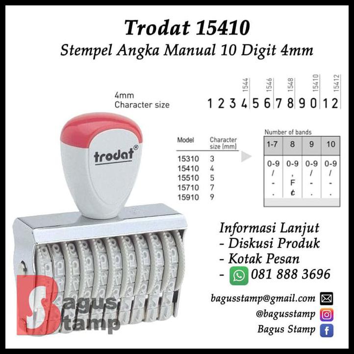 

Buruan Beli Stempel Angka Manual 10 Digit 4Mm Trodat 15410
