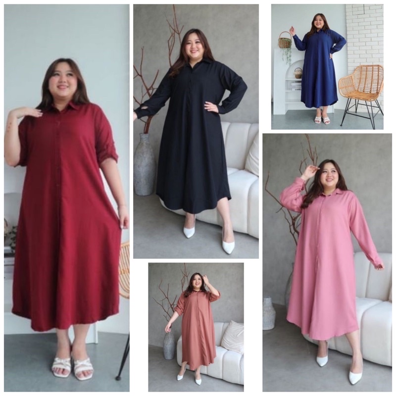 READY!! DIEVA ATASAN XXXXXL MUSLIMAH LONG TUNIK WANITA JUMBO LD120-140 BAHAN SHAKILA PREMIUM COTTON