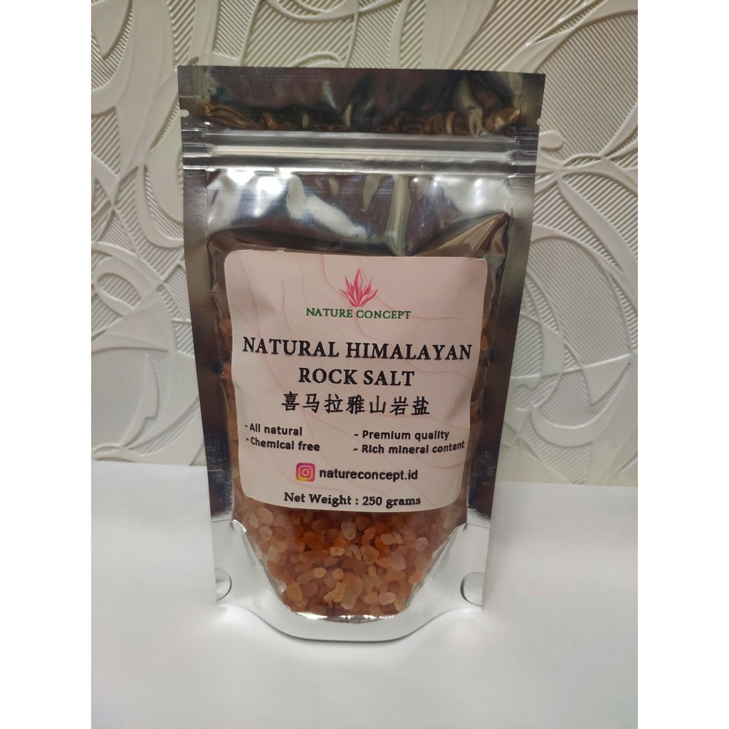 Himalayan High Grade Coarse Salt / Garam Himalaya kasar 250 grams