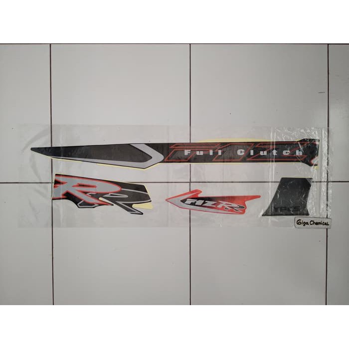 Striping Sticker Lis Yamaha Fiz R Full Clutch 2000 2001 Hitam Orange