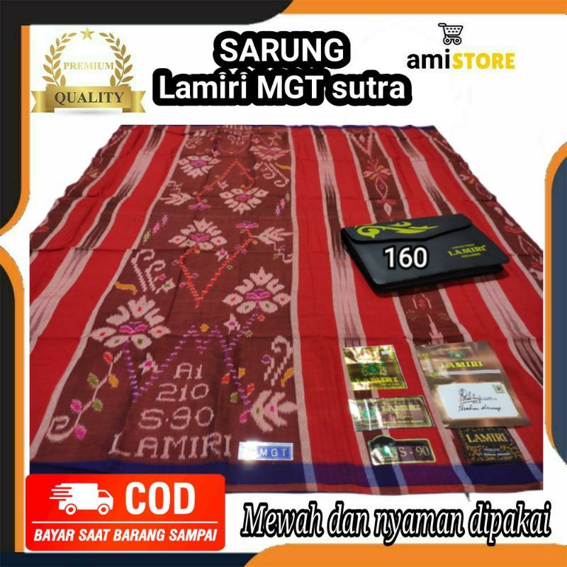 [produk sarung terlaris] SARUNG LAMIRI MGT SUTRA LENGKAP TAS SARUNG TENUN BERBAHAN SUTRA TERMURAH