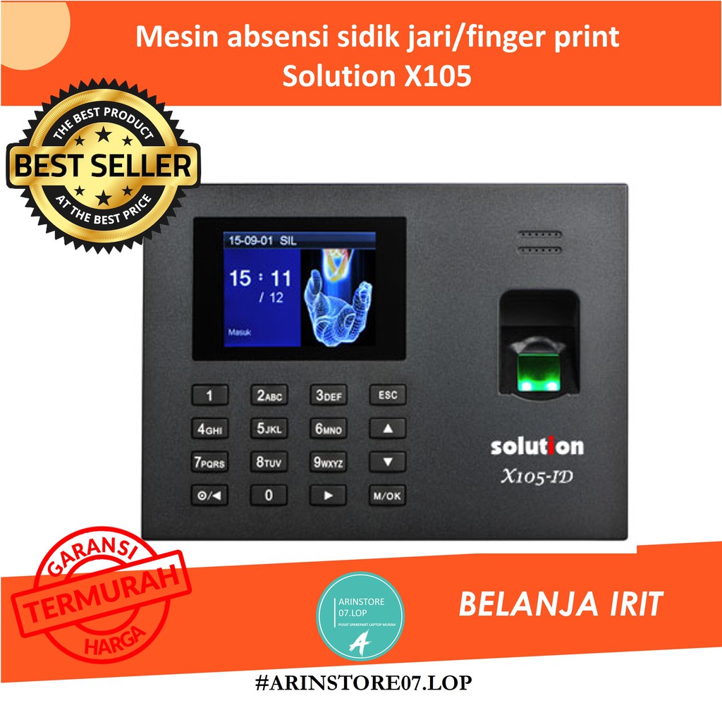 Mesin absensi sidik jari / finger print Solution X105