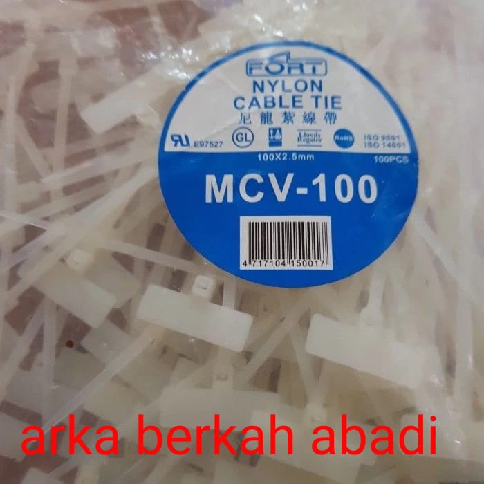 

MCV 100 FORT Kabel Ties/ Cable Marker Tie Bendera MCV-100/ 10cm