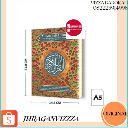 AL QURAN AL MUTAKABBIR TERJEMAH LATIN PERKATA A5 TAJWID WARNA REGULER