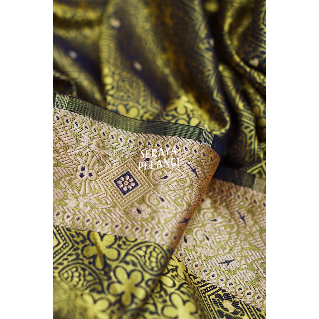 [METERAN] Kain Songket India Motif | Bahan Dekorasi | Kostum | Bahan Pakaian | Meteran | Fashion | Aksesoris | Metalik