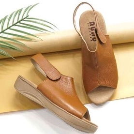 sandal kulit wanita asli terbaru/viral/2021/sandal wanita kulit asli