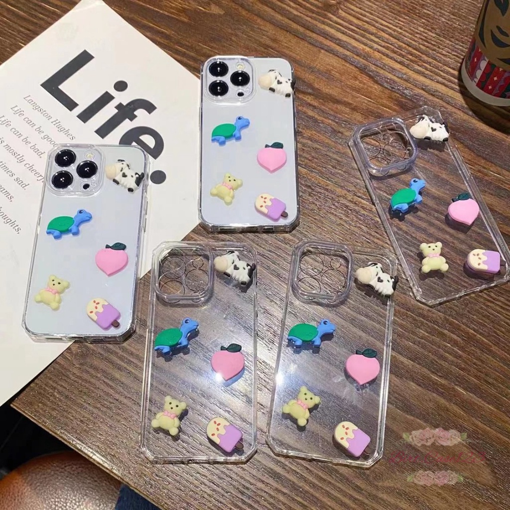 Y022 CLEAR CASE SOFTCASE CLEAR JELLY KARAKTER 3D CUTE XIAOMI REDMI 8 9 9A 9C NOTE 8 9 10 PRO BC6089