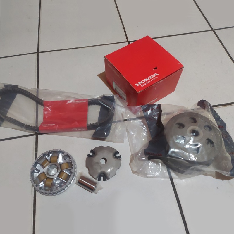 (Paket Komplit CVT)  1 Set paket hemat Honda Beat fi Scoopy fi Spacy fi vario 110 fi setater kasar kode- KZL-K25