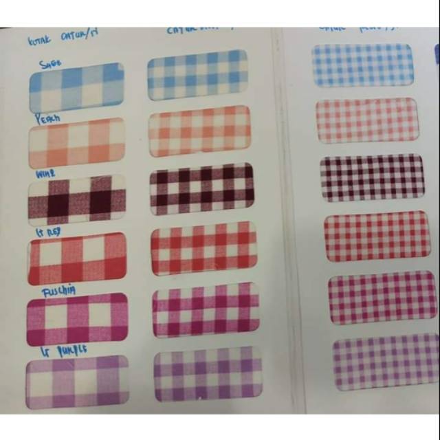 KAIN KATUN JEPANG KOTAK CATUR/KOTAK MEDIUM/KOTAK KECIL