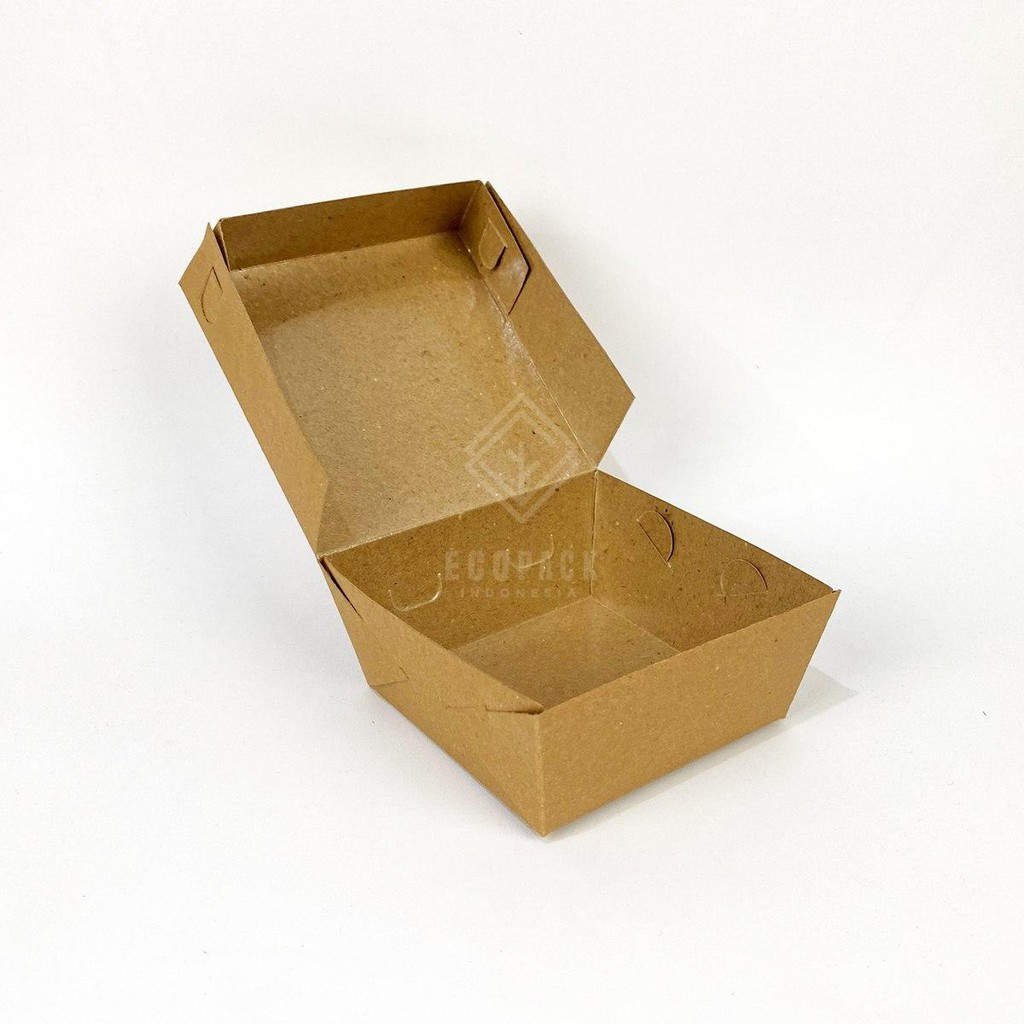 

box makanan Square Lunch box S kraft Polosan