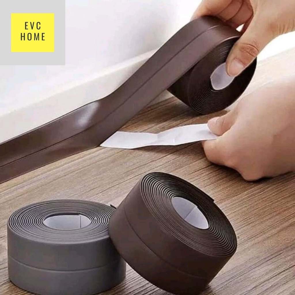 EVCHOME 2,5cm x 3m Seal Tape/ Penutup Celah Jendela/ Pintu Anti Debu/ Serangga