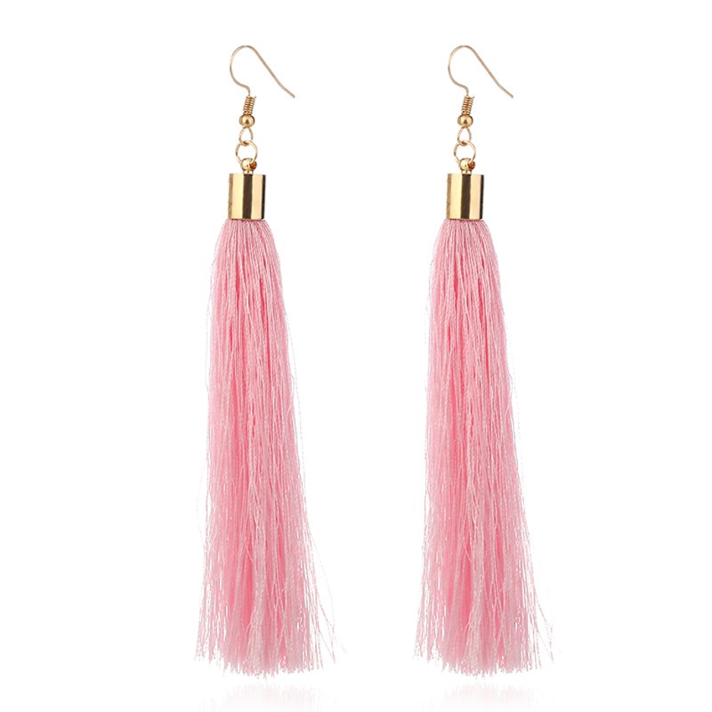 SIY  16 Pairs/Bag Tassel Earrings Women Jewelry Long Drop Bohemian Dangle Mixed Color