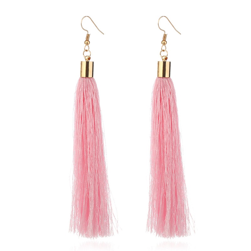 SIY  16 Pairs/Bag Tassel Earrings Women Jewelry Long Drop Bohemian Dangle Mixed Color