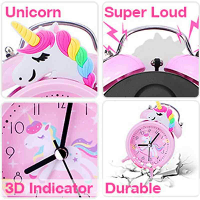 Jam Weker Alarm Design Classic Unicorn DesiGift Ds2108