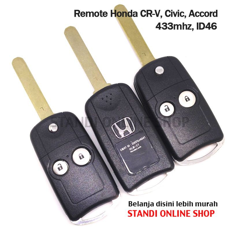 Remote Kunci Chip Transponder Remote PCB Honda CR-V Accord