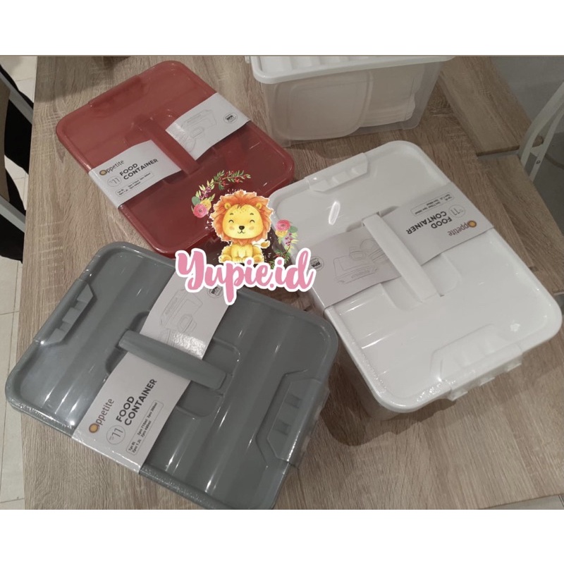oppetite informa food container set 11pc include big container / tempat penyimpanan makanan