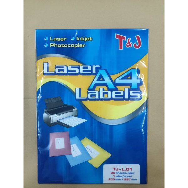 

Label Laser T&J A4 Isi 25 Lembar