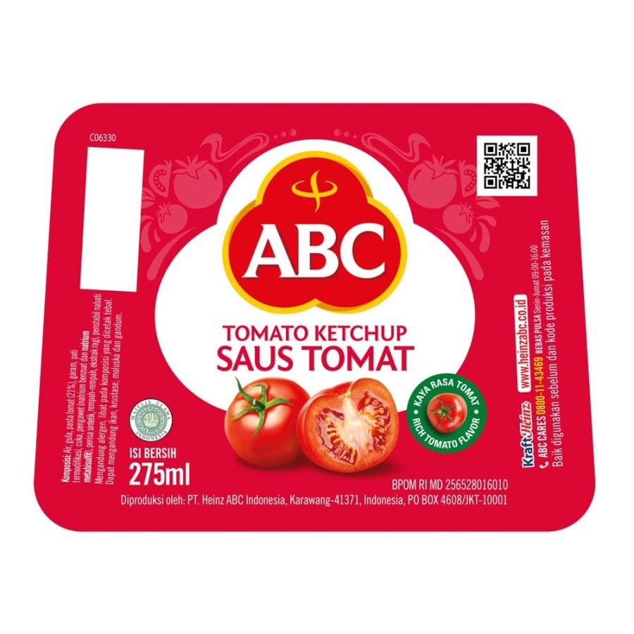 SAUS TOMAT ABC BOTOL PLASTIK 275ML TOMATO SAUCE KETCHUP PLASTIC BOTTLE