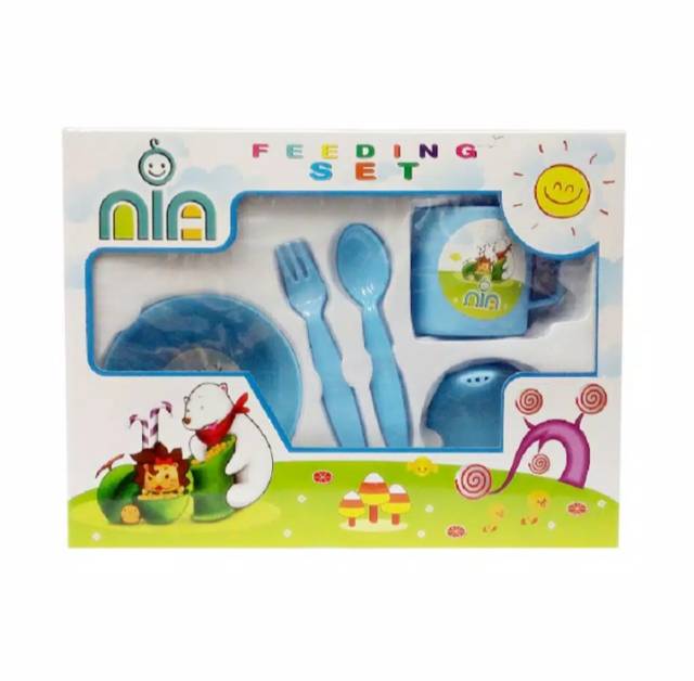 Feeding bayi set nia small - tempat makan bayi murah - perlengkapan bayi murah