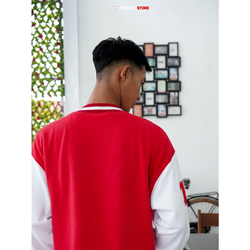 Jaket Varsity SH Terate - Red White