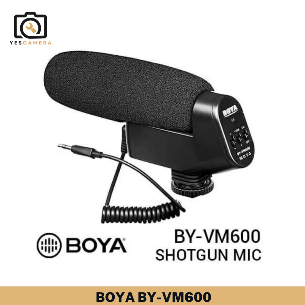 Mic Kamera BOYA BY VM600 Directional Shotgun Mic For Kamera DSLR Mirrorless