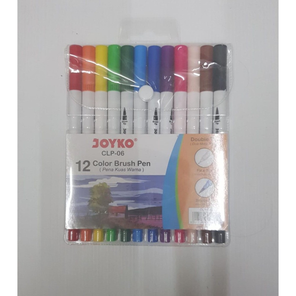 

JOYKO BRUSH PEN CLP-06 12-COLOUR | ALAT MEWARNAI