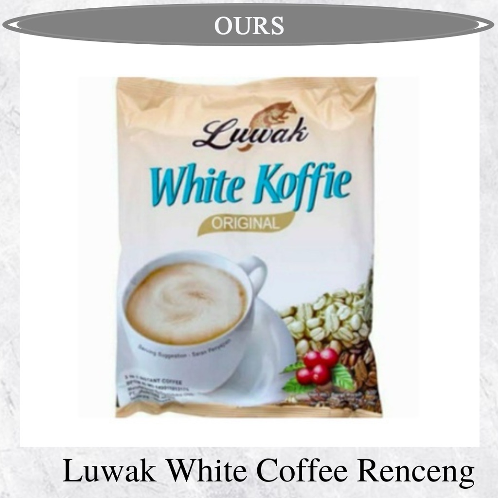 

Luwak White Koffie Coffee Kopi Luwak Renceng Renteng 20gr