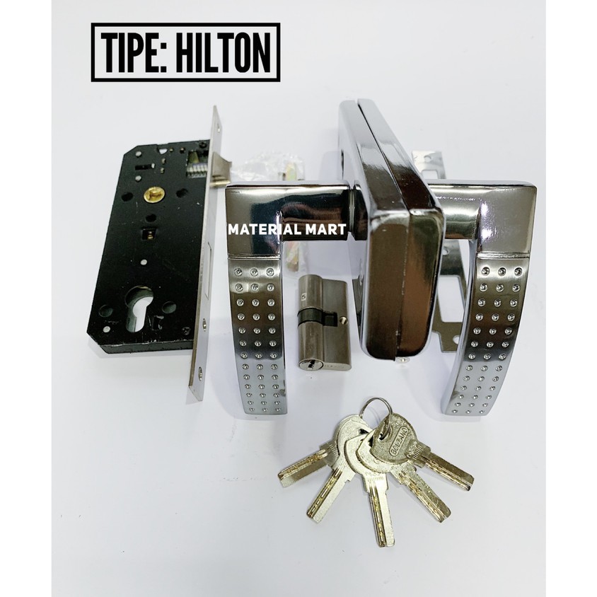 Gagang Pintu Rumah 1 SET | Handel Pintu + Body | Handle Pintu Besar | MATERIAL MART