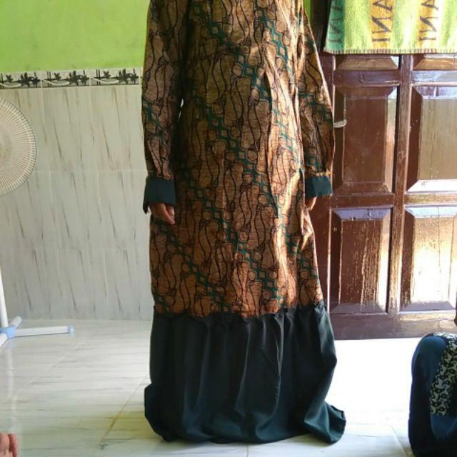 Termurah!! (ori & Busui) Gamis Batik Rempel Manggar, Padi,sekar,kubis, Meisya Style Syari - Kg075