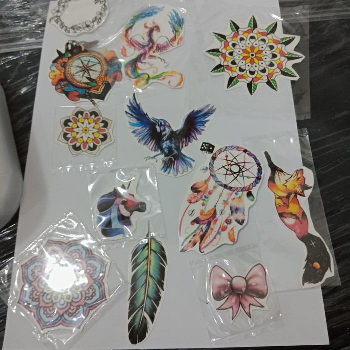 tattoo temporary custom ukuran a4