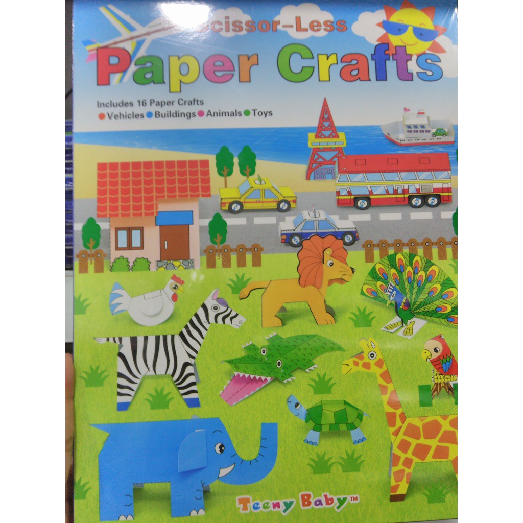

Buku Papercraft Vehicles & Animal Scissor-less