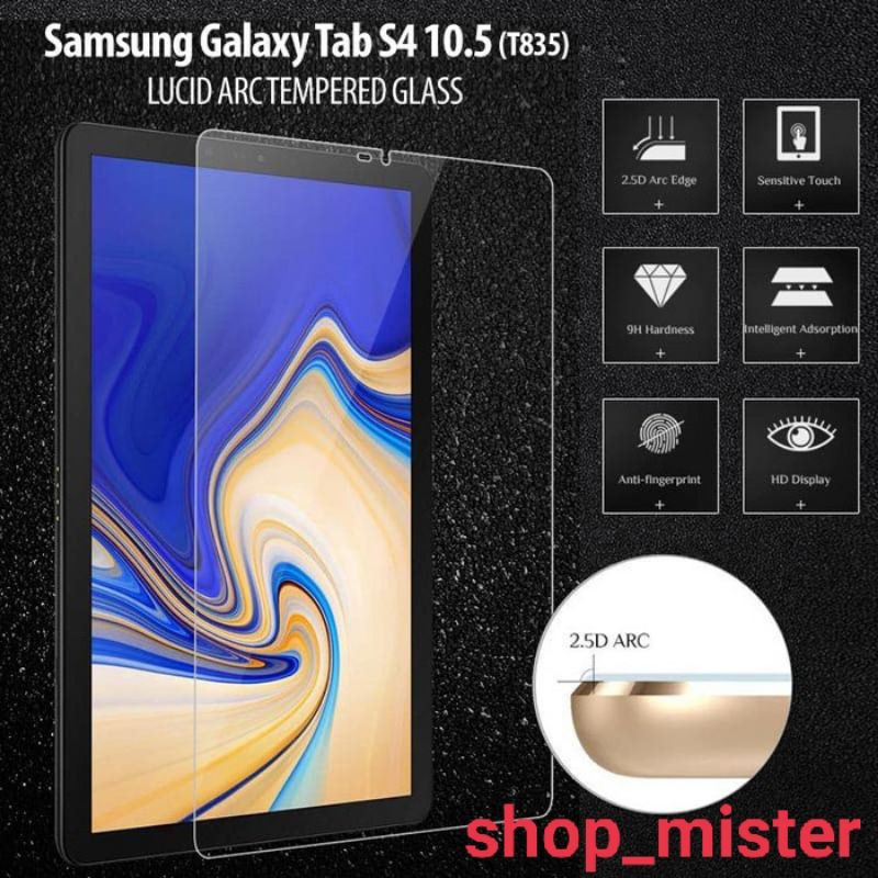 Tempered Glass Full Layar Samsung Tab S4 10,5" (T830/T835) || Anti Gores Kaca Samsung Tab S4 10,5"