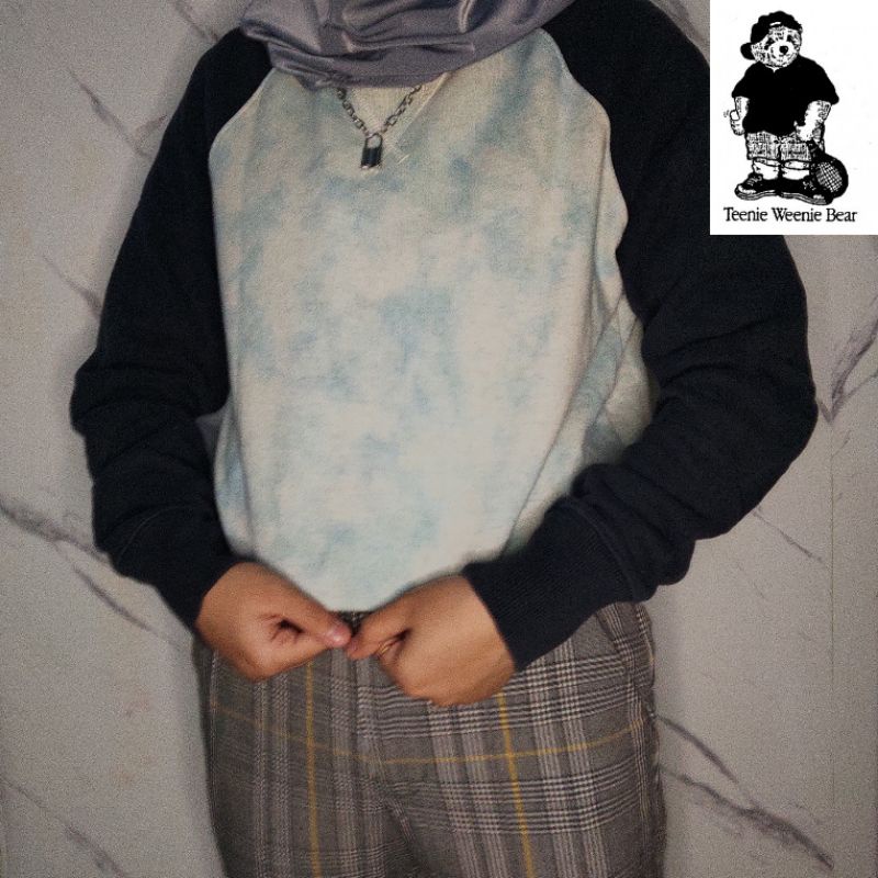 SWEATER CREWNECK HOODIE TIE DYE BRANDED TEENIE WEENIE PL LUCU PASTEL MURAH