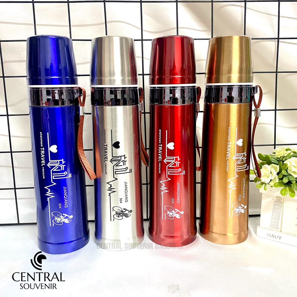 Termos Travel Vacuum Termos Air Panas Stainless Steel Termos Botol Minum 800ML