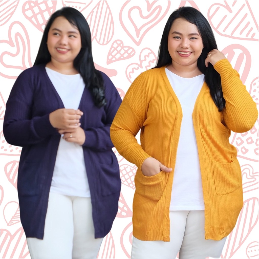 Cardigan Jumbo / Cardigan Big Size / Cardigan Rajut / Cardigan Wanita / BAJUBUNDA