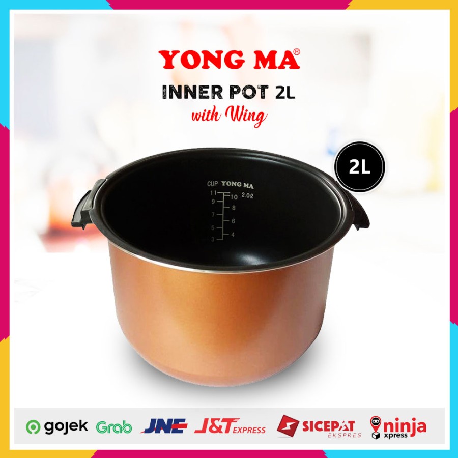 Innerpot / Inner Pot Teflon Panci Magic com YONGMA 2 Liter Kuping