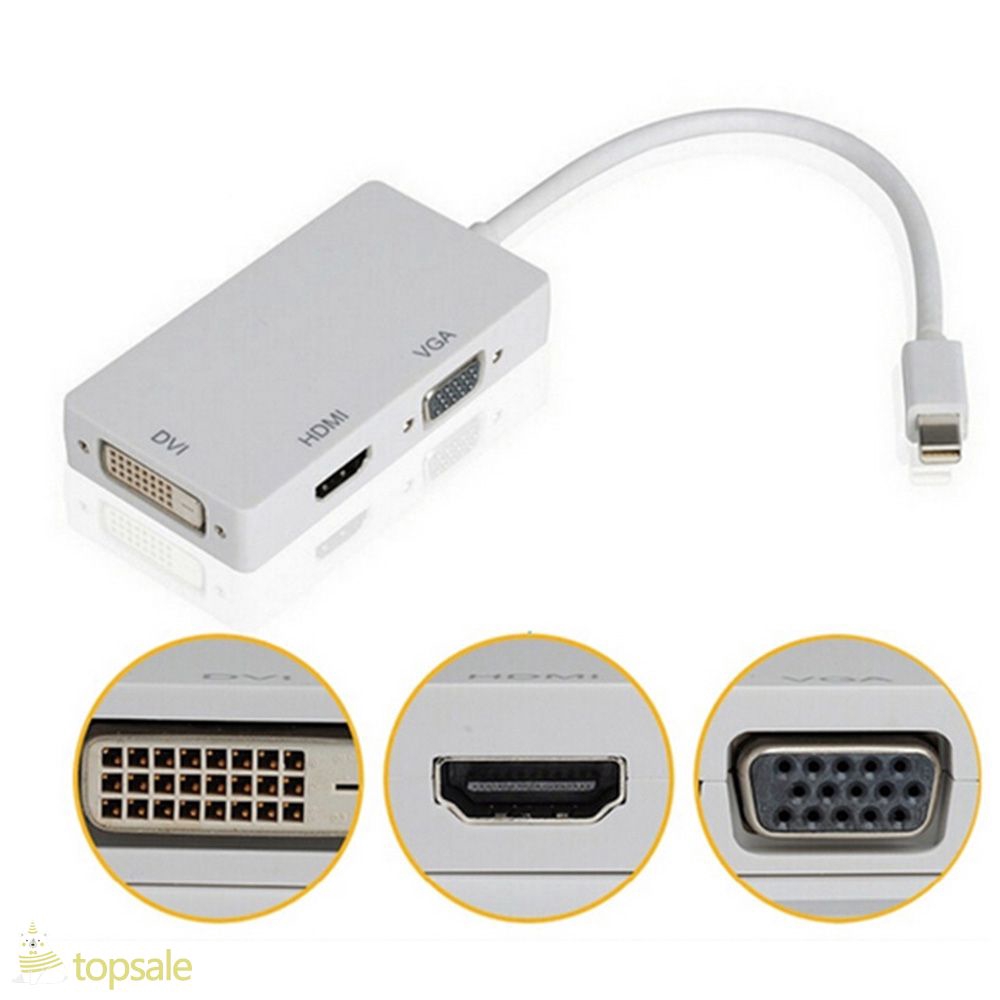 Mini Display Port Dp To Hdmi Vga Dvi Converter For Microsoft Surface Pro 1 2 3 4 Top Shopee Indonesia