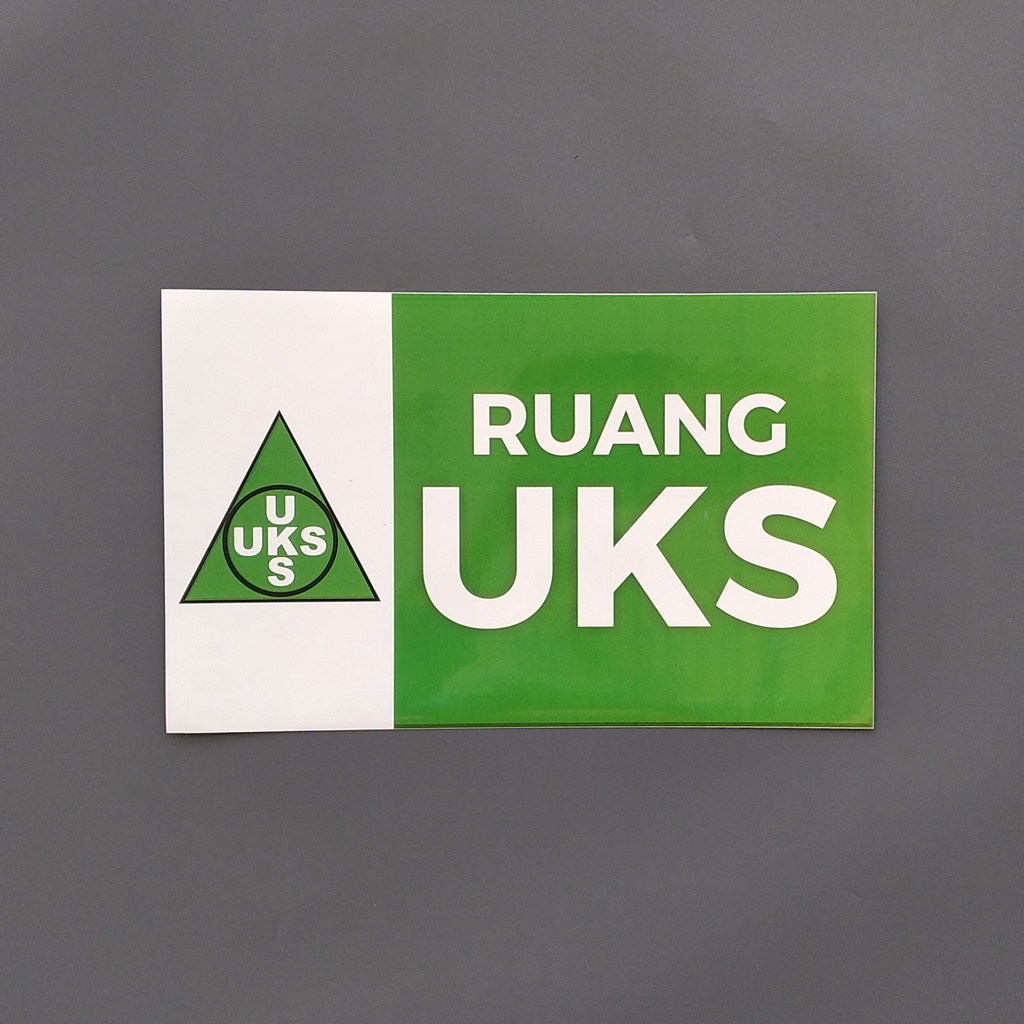 

Stiker Ruang UKS - Stiker Papan nama UKS - Ukuran : 31.5 cm x 17 cm