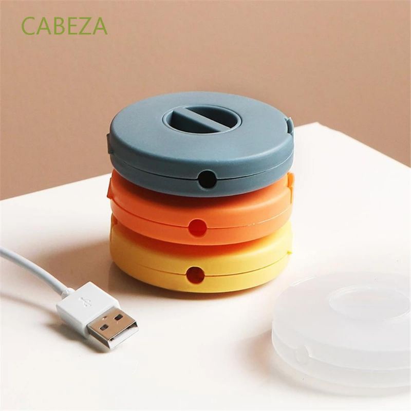 Portable Round USB Cable Winder,Small Cable Organizer Rotatable