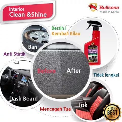 Bullsone - Interior Clean & Shine/bersih interior mobil/wax