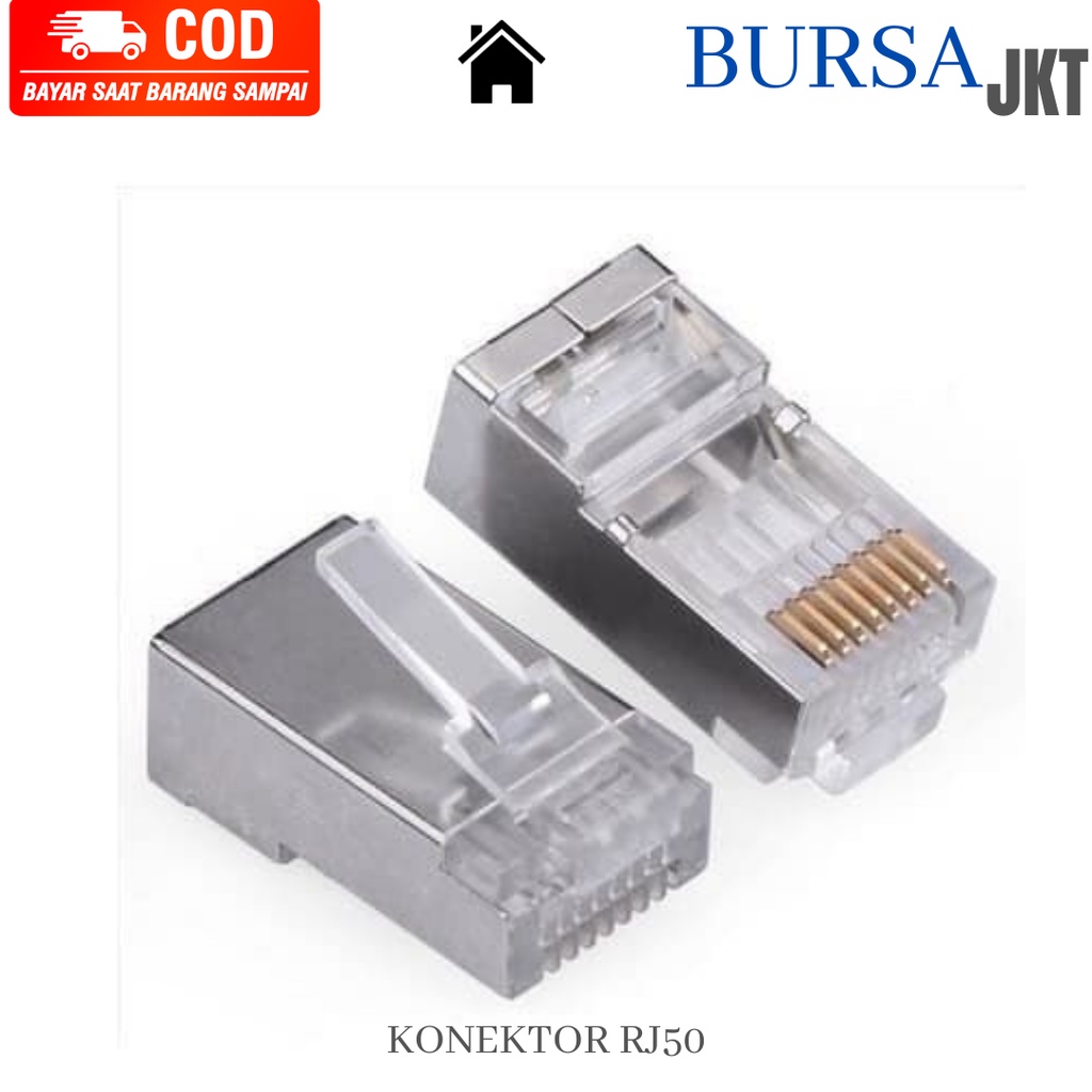 KONEKTOR ADAPTER MODUL JARINGAN RJ50 10 PIN ETHERNET