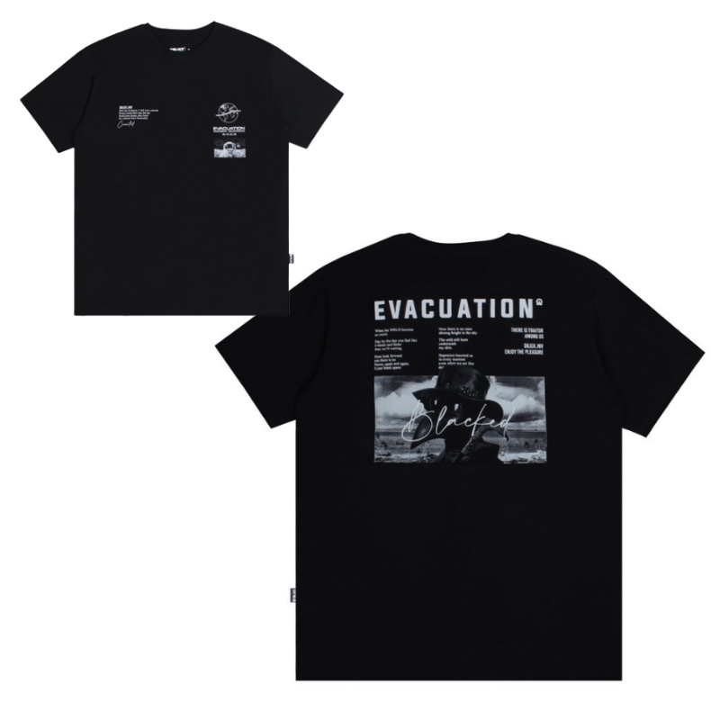 Jaket Dobujack Coach Jacket Evacuation Black Jaket Dobujack Premium Terbaru-Evacuation Kaos