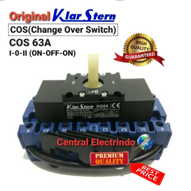 COS Change Over Switch 63A  (I-0-II) Ohm Saklar KlarStern Model KN.