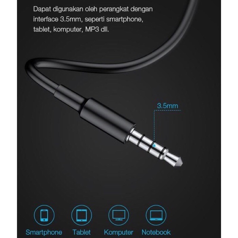 HEADSET TECNIX EP-103 EARPHONE WITH 1.2M CABLE